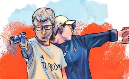 3 xạ thủ ‘xé truyện bước ra’ tại Olympic Paris gây sốt toàn cầu turkish shooter yusuf dikec is blowing up on japanese v0 vl8lf1owa5gd1 e1722591310757