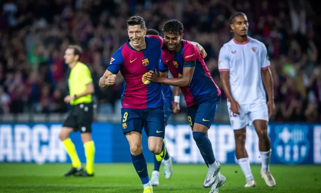 Barca đại thắng Sevilla, chạy đà hoàn hảo cho 2 “siêu đại chiến” MGA5910 e1729468691612