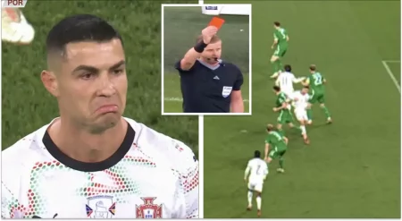 Ronaldo nhận thẻ đỏ trực tiếp, Bồ Đào Nha thua sốc 645d2891 38c4 466a 9cf4 16c2a4c8ead1